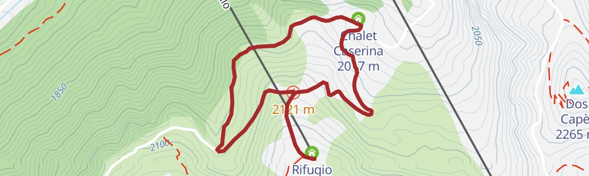 Route map: Latemar.Respirart, union between art and nature